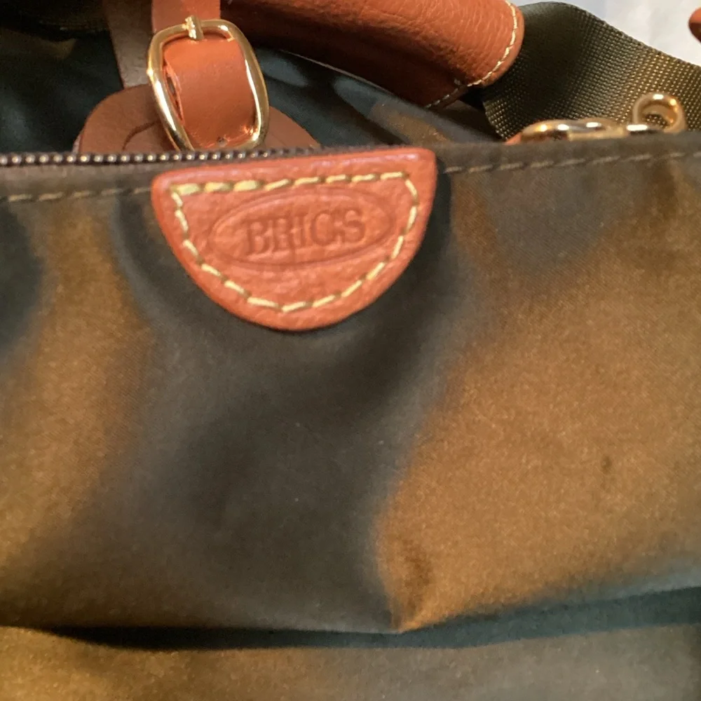 Bric's X-bag Olive and Tan Duffel Bag